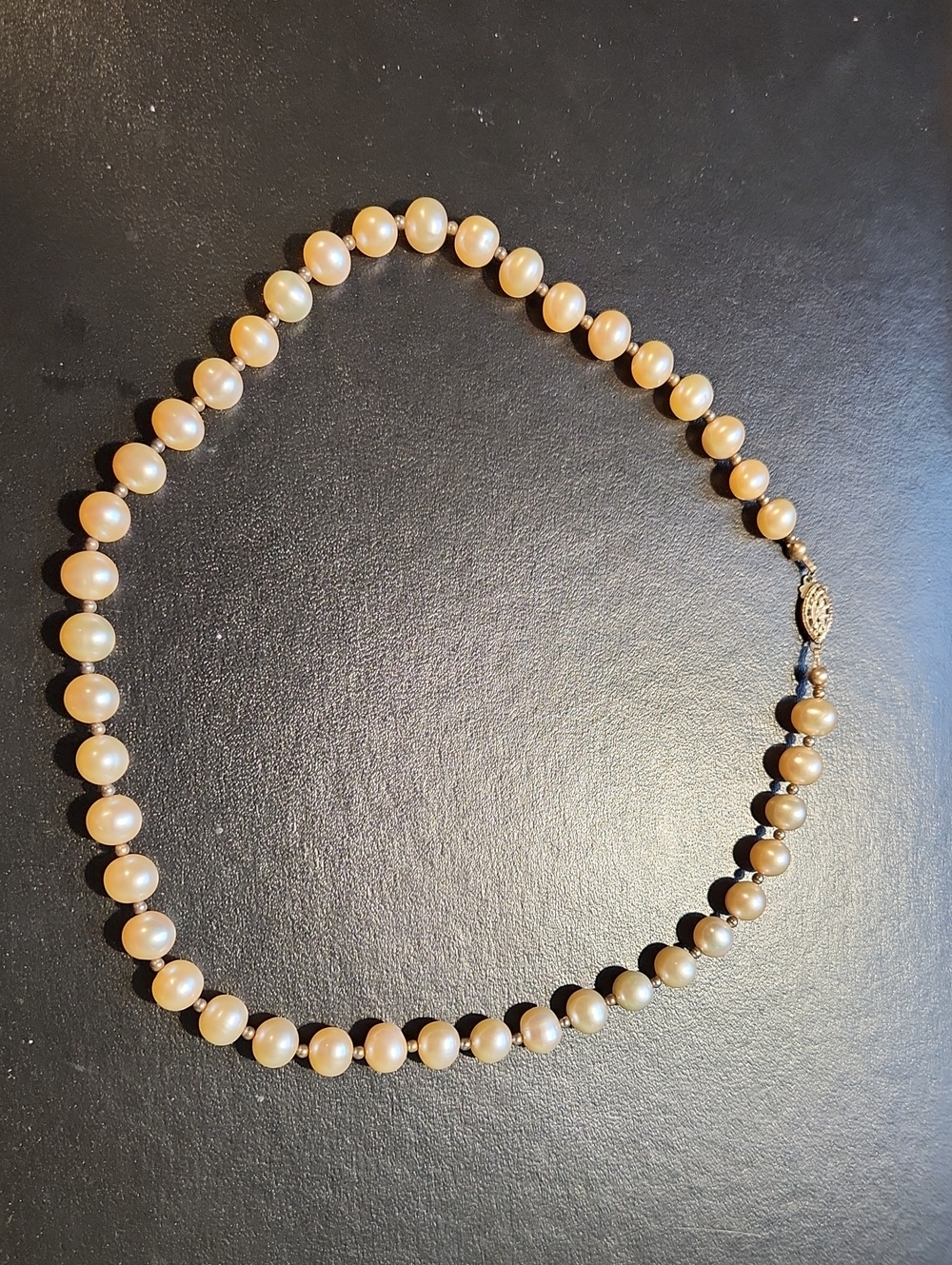 Classic Freshwater Peach Pearl Necklace – Elegant Women's Jewelry